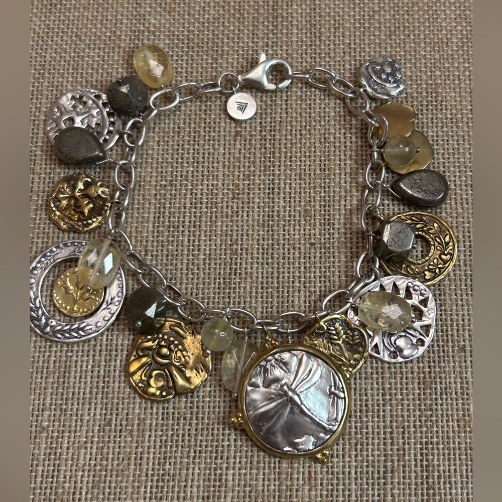 Silpada ‘PERFECT COMPOSITION’ Dragonfly Charm Cha-Cha Bracelet B3078